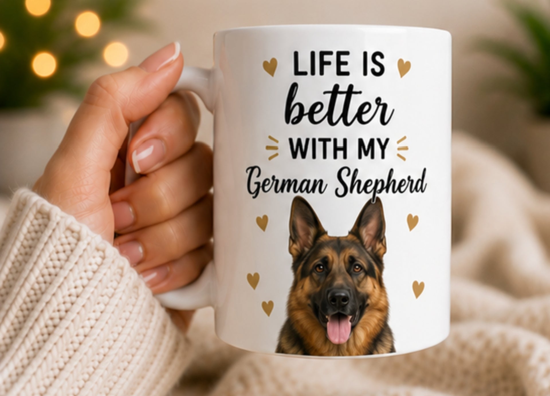 Life Is Better With My German Shepherd Coffee Mug | Gift for German Shepherd| Dog Lover Mug