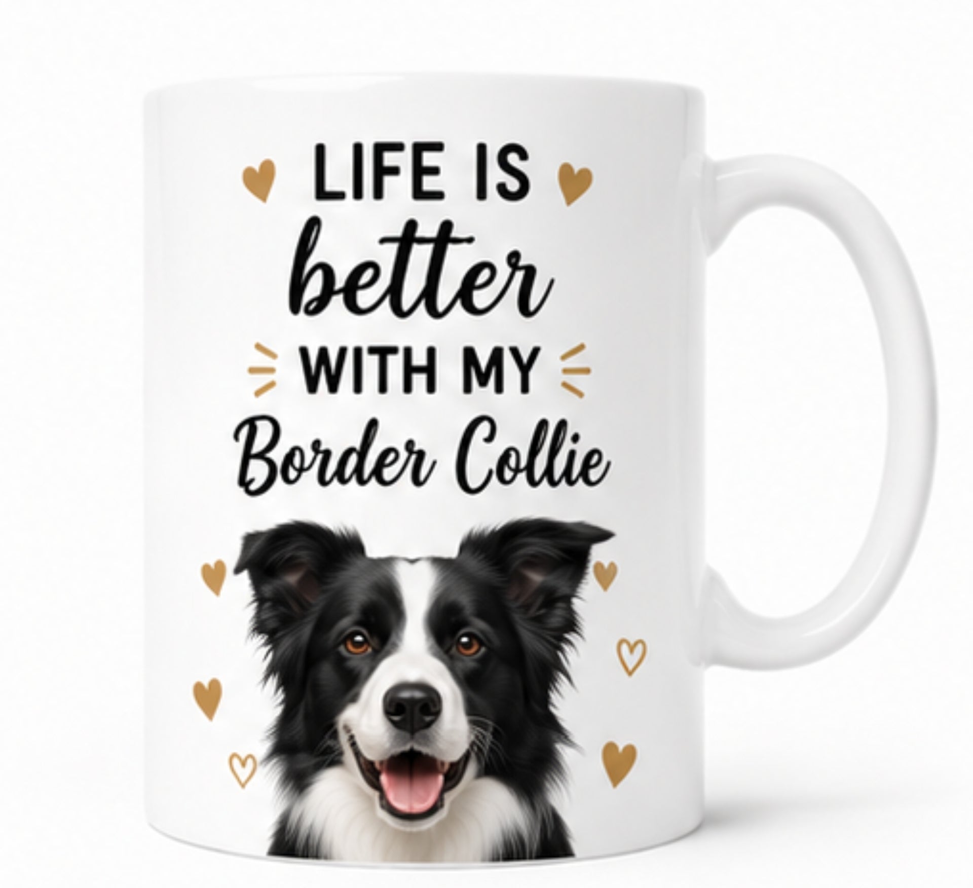 Life Is Better With My Border Collie Coffee Mug | Gift for Border Collie| Dog Lover Mug