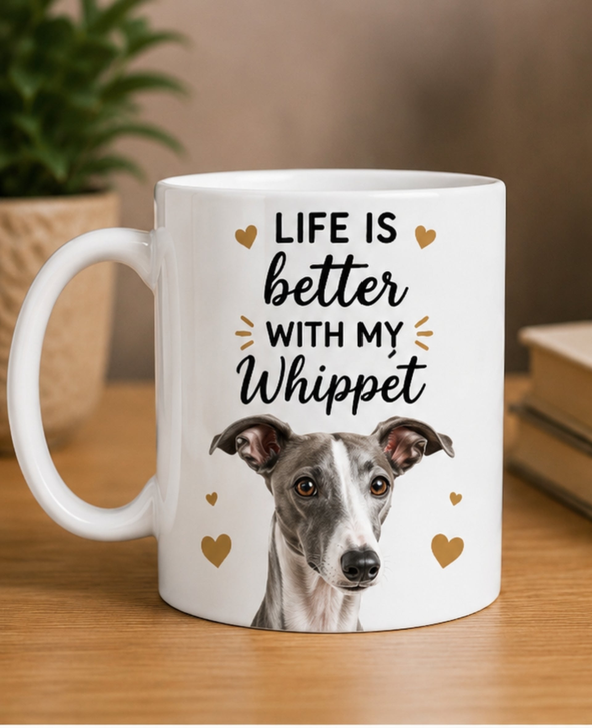 Life Is Better With My Whippet |Coffee Mug | Gift for Whippet | Dog Lover Mug