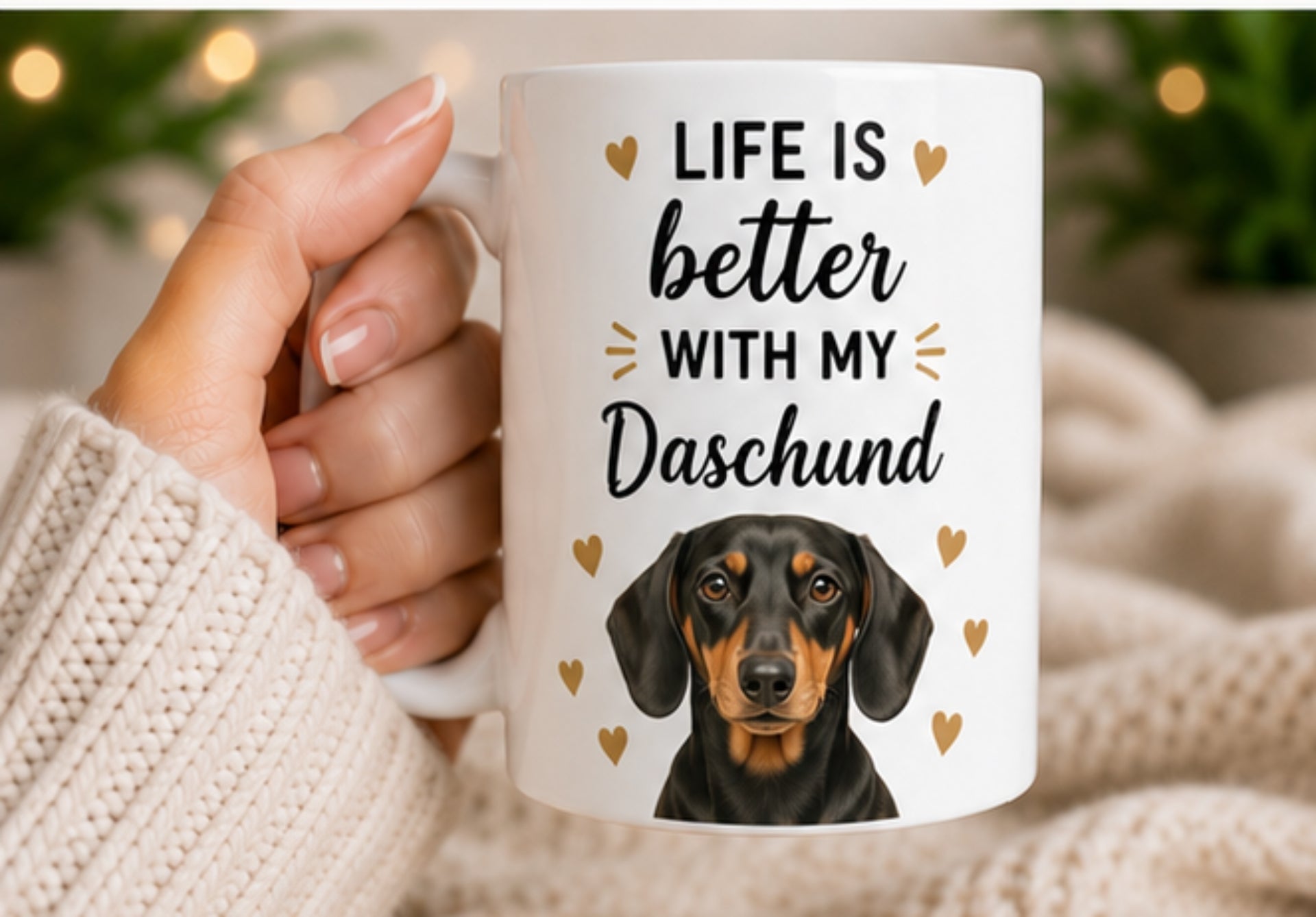 Life Is Better With My Daschund Coffee Mug | Gift for Daschund| Dog Lover Mug