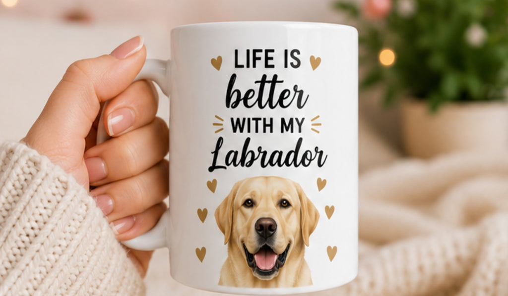 Life Is Better With My Labrador Coffee Mug | Gift for Labrador Owners | Dog Lover Mug