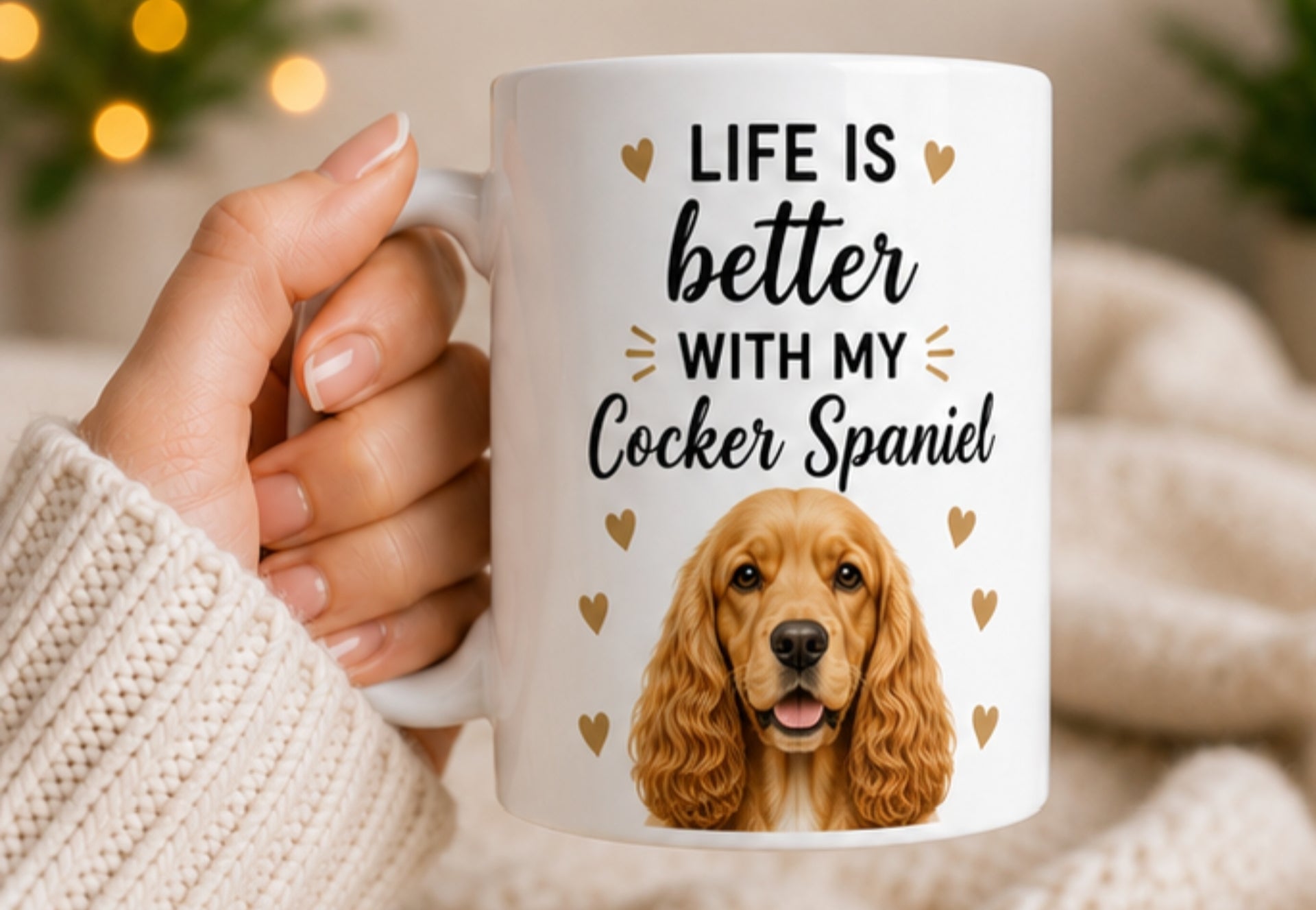 Life Is Better With My Cocker Spaniel Coffee Mug | Gift for Cocker Spaniel Owners | Dog Lover Mug