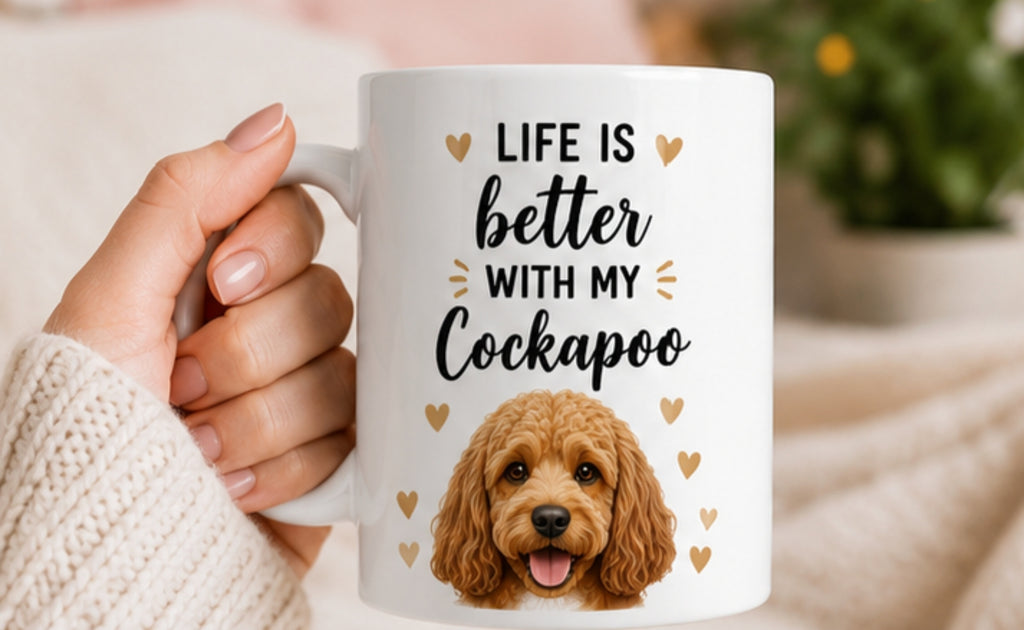 Life Is Better With My Cockapoo Coffee Mug | Gift for Cockapoo Owners | Dog Lover Mug