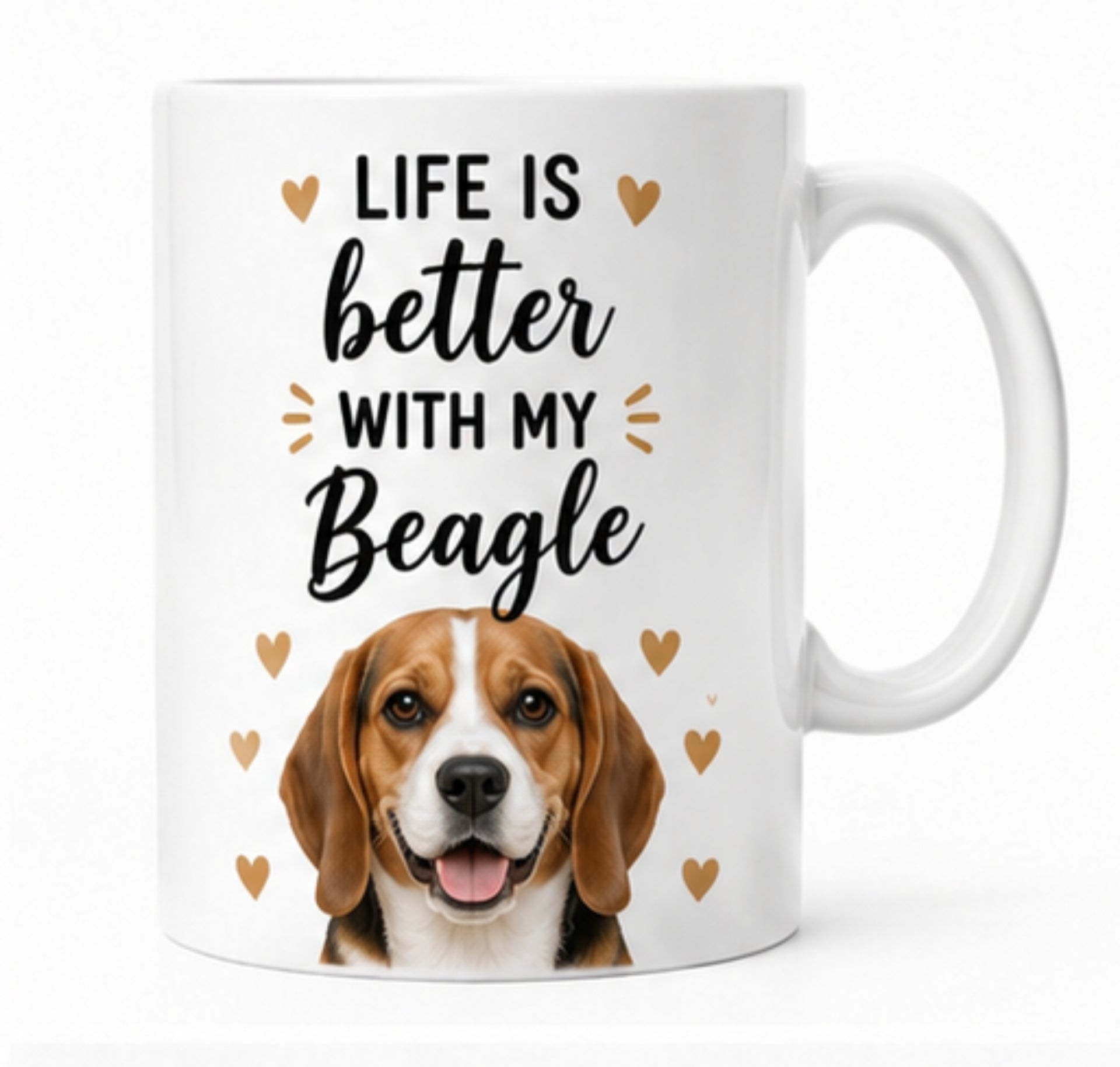 Life Is Better With My Beagle Coffee Mug | Gift for Beagle | Dog Lover Mug