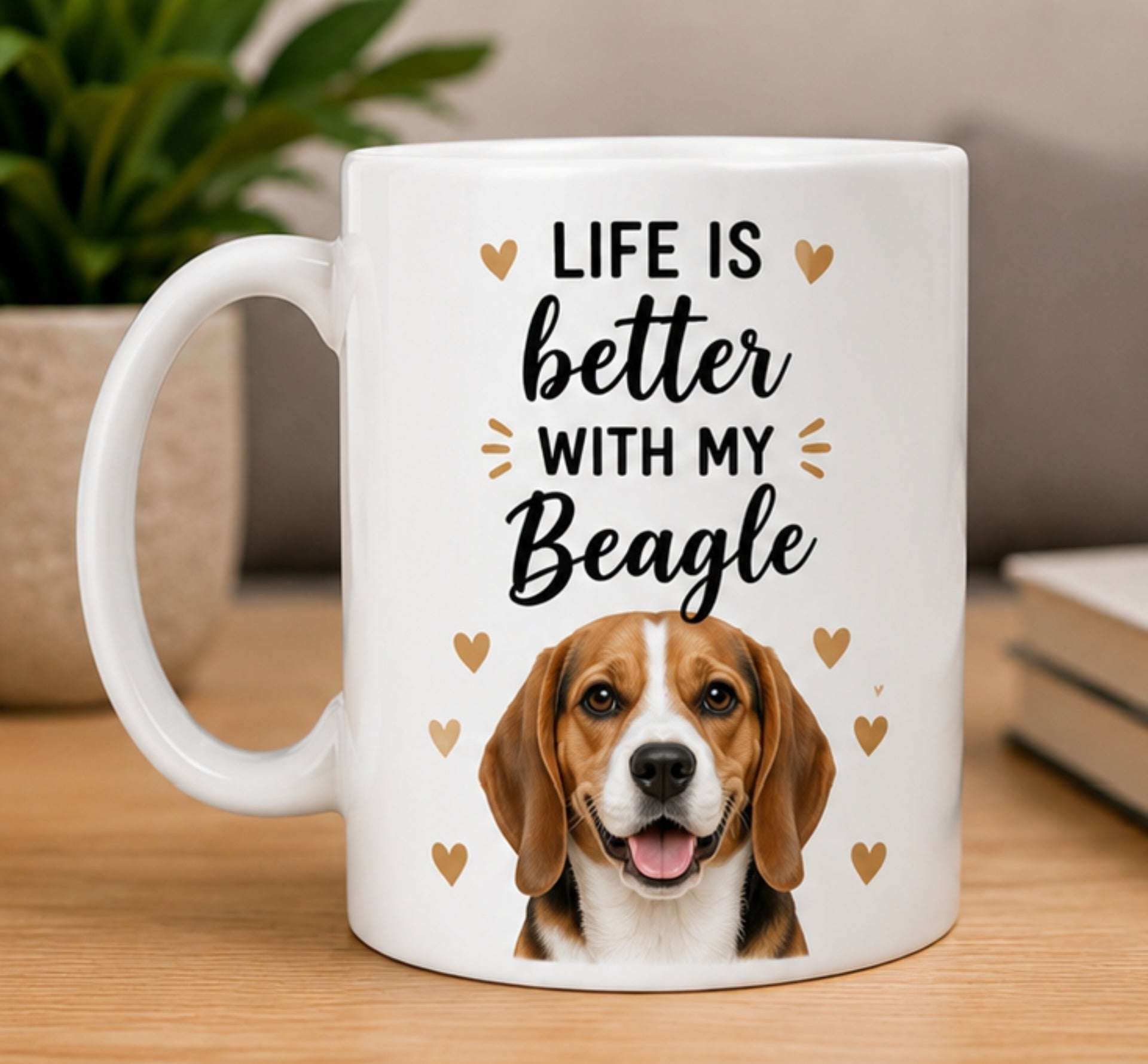Life Is Better With My Beagle Coffee Mug | Gift for Beagle | Dog Lover Mug