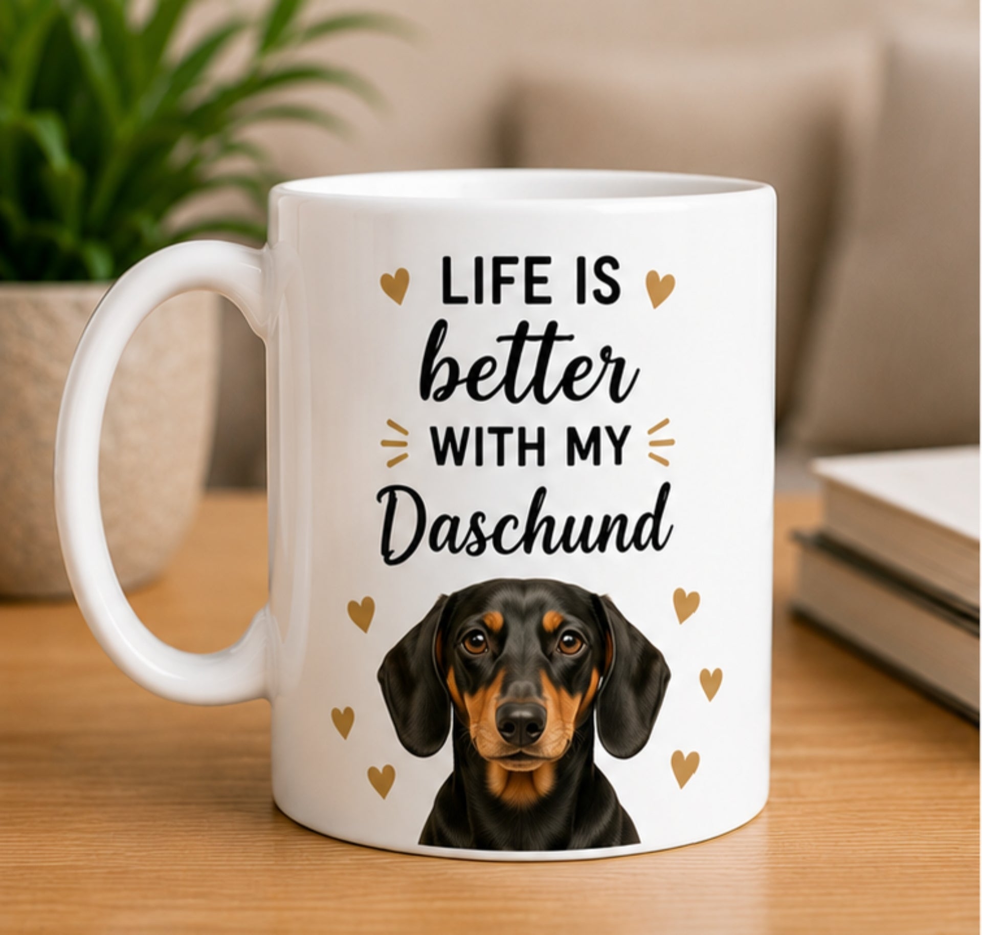 Life Is Better With My Daschund Coffee Mug | Gift for Daschund| Dog Lover Mug