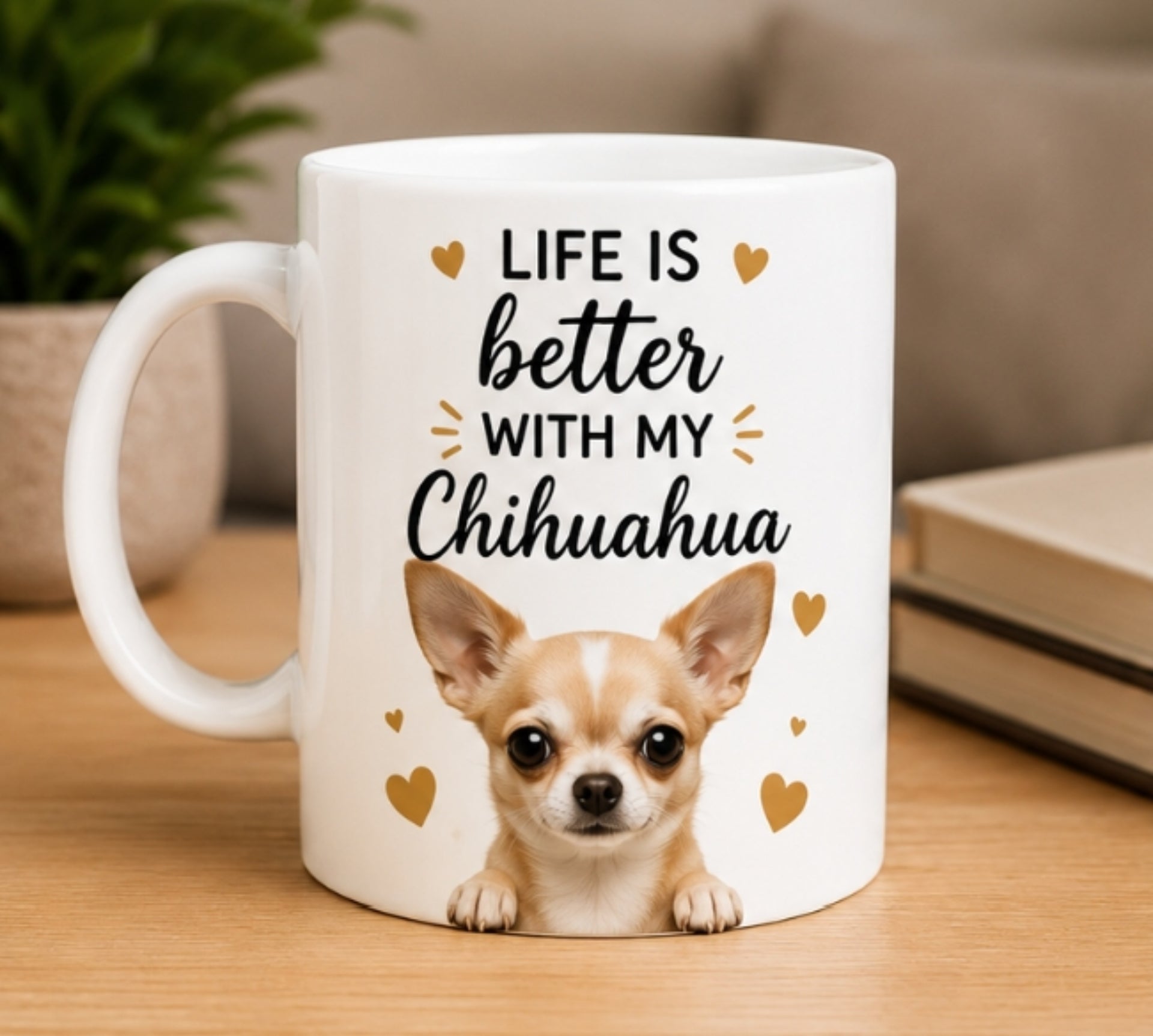 Life Is Better With My Chihuahua | Coffee Mug | Gift for Chihuahua| Dog Lover Mug