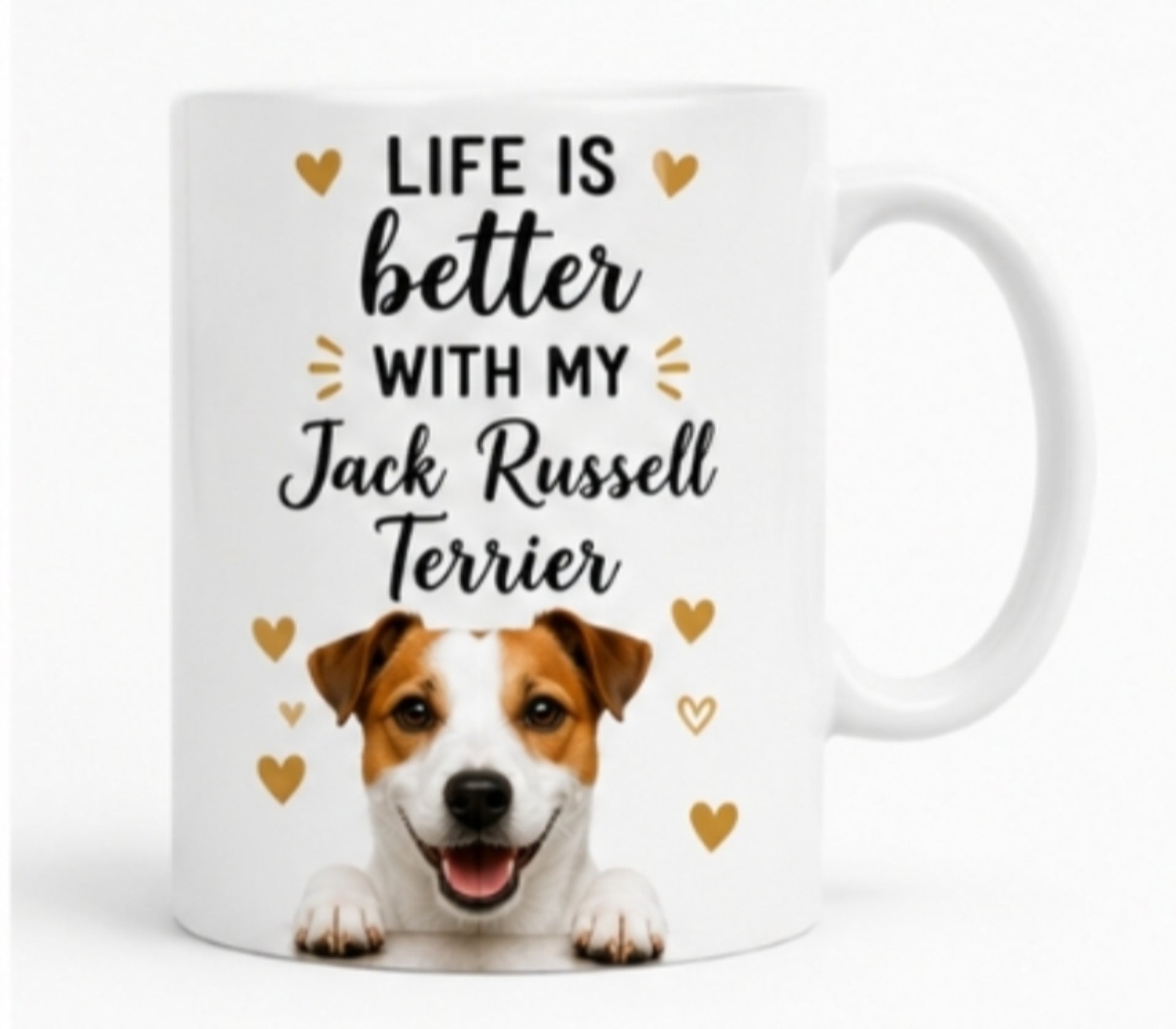 Life Is Better With My Jack Russell Coffee Mug | Gift for Jack Russell | Dog Lover Mug