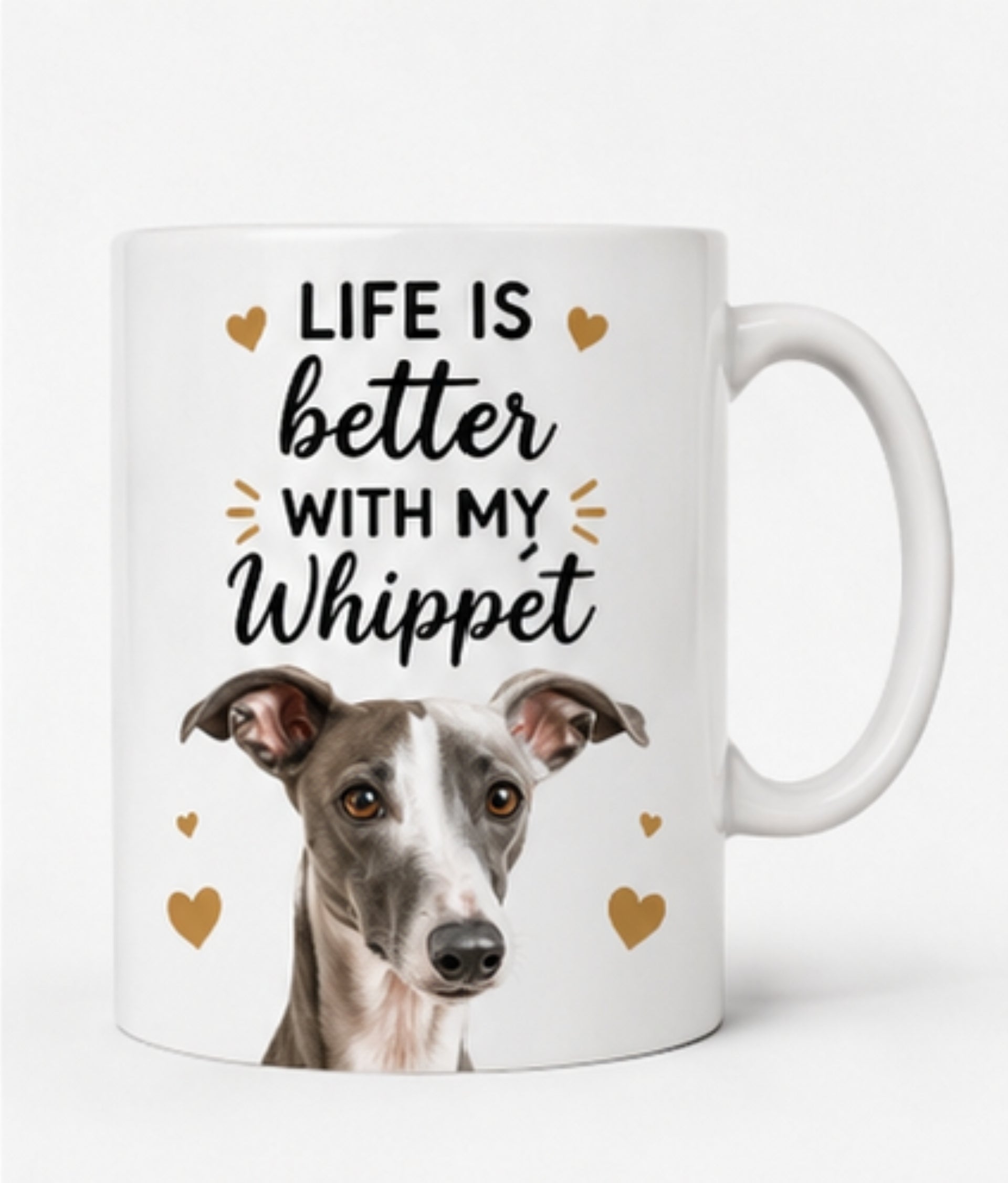 Life Is Better With My Whippet |Coffee Mug | Gift for Whippet | Dog Lover Mug